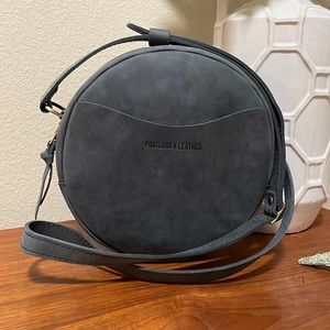 Portland Leather Circle Bag ( Storm )